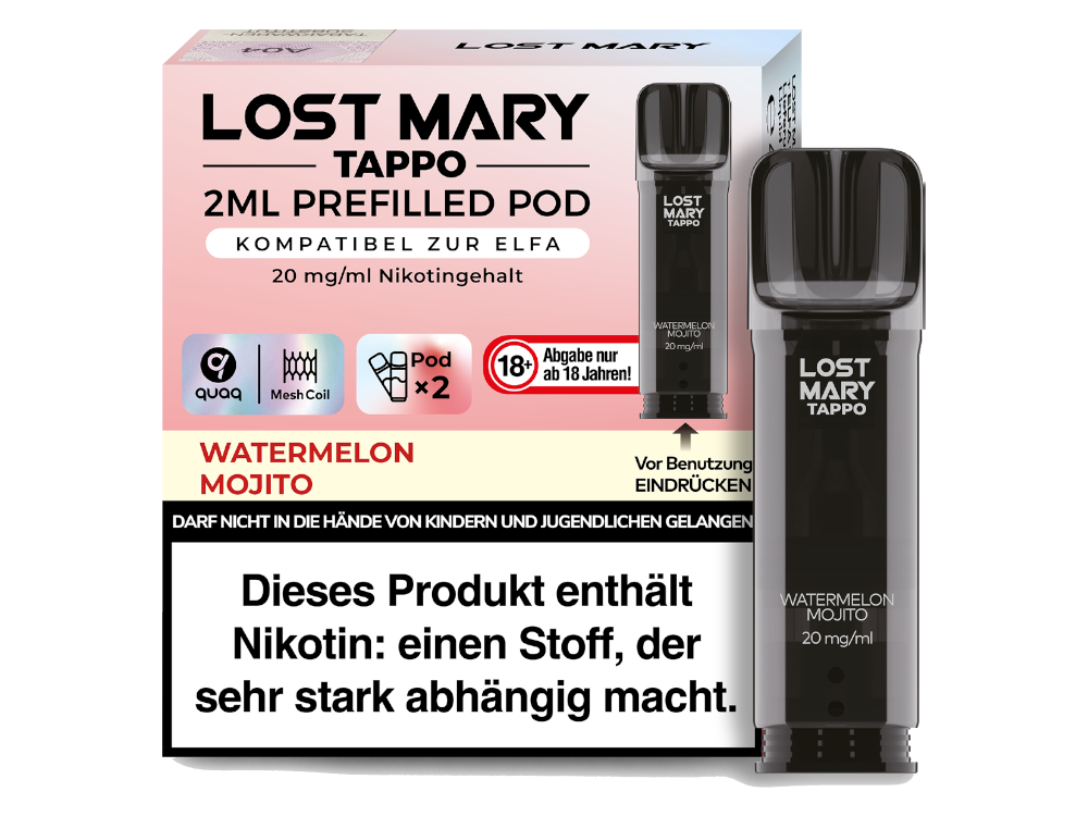 Lost Mary Tappo POD 2x - Watermelon Mojito