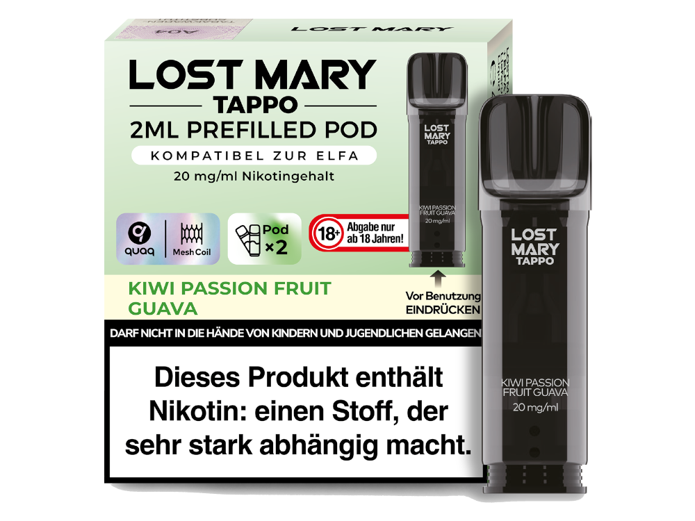 Lost Mary Tappo POD 2x - Kiwi Passionfruit Guava