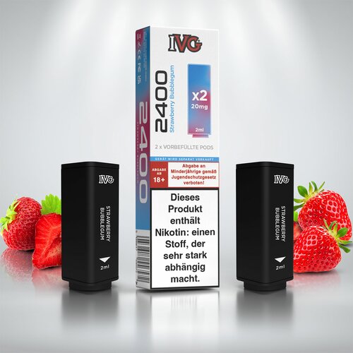 IVG 2400 - 4 Pod System - Strawberry Bubblegum