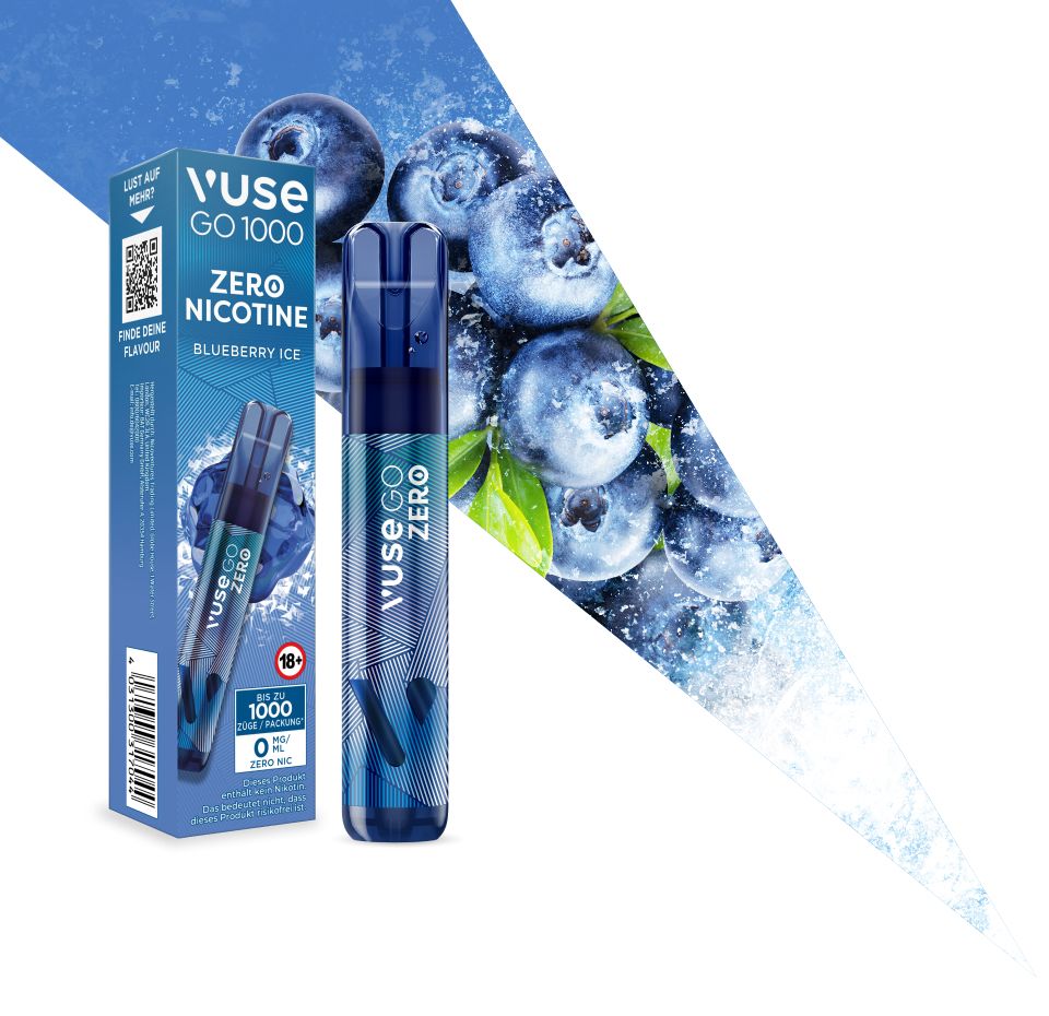 Vuse Go - Blueberry Ice 1000 NIKOTINFREI