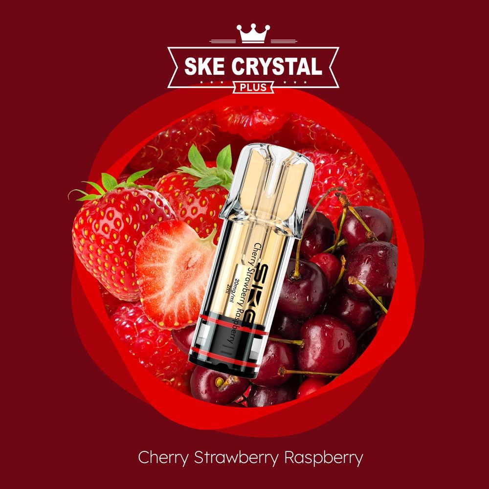 SKE Crystal PLUS - Cherry Strawberry Raspberry