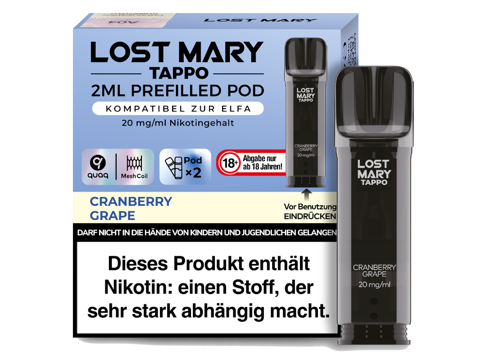 Lost Mary Tappo POD 2x - Cranberry Grape
