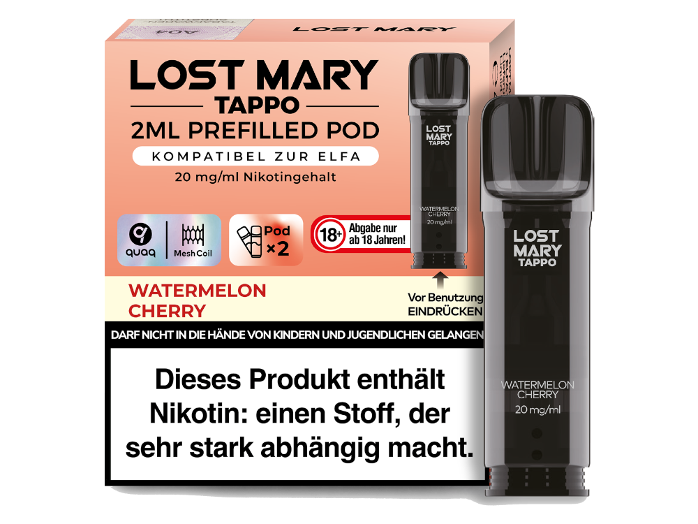 Lost Mary Tappo POD 2x - Watermelon Cherry