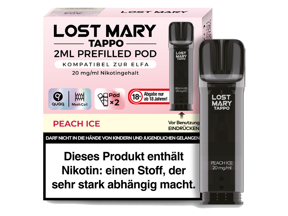 Lost Mary Tappo POD 2x - Peach Ice