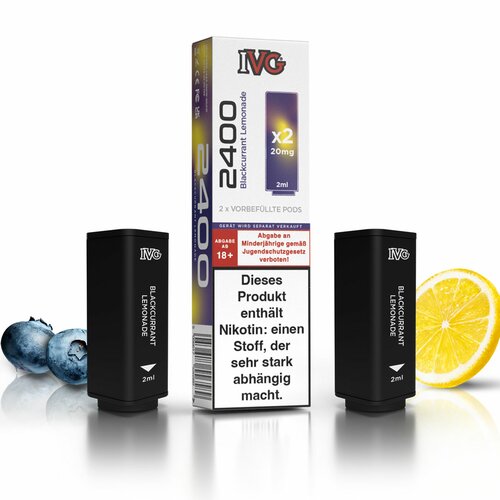 IVG 2400 - 4 Pod System - Blackcurrant Lemonade