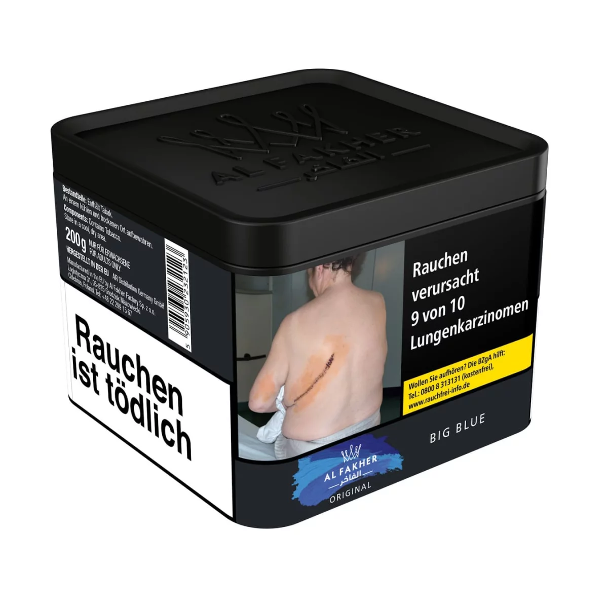 Al Fakher Shisha Tabak (200g) - Big Blue Al Fakher Shisha Tabak (200g) - Big Blue