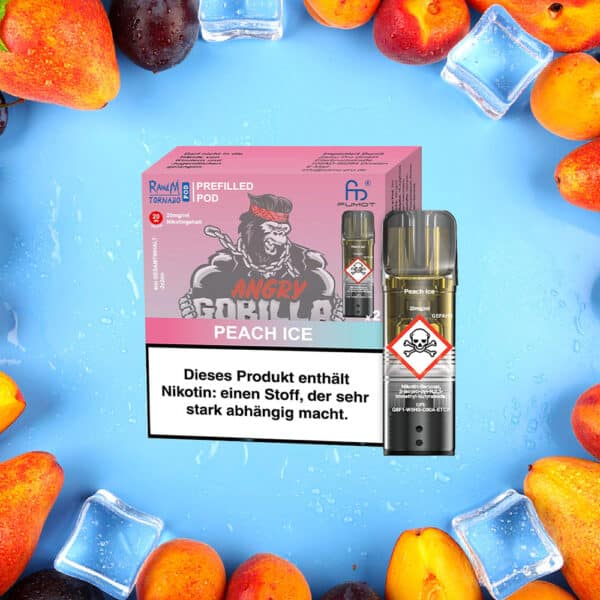 RandM Tornado Pods - Peach Ice 2er Pack RandM Tornado Pods - Peach Ice 2er Pack