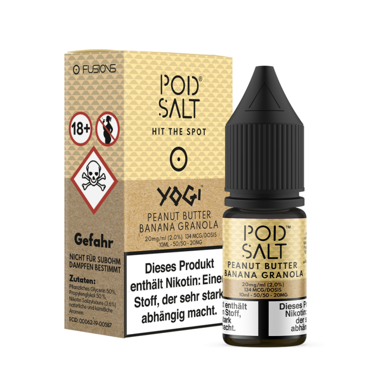 Pod Salt Fusion - Peanut Butter Banana Granola Bar