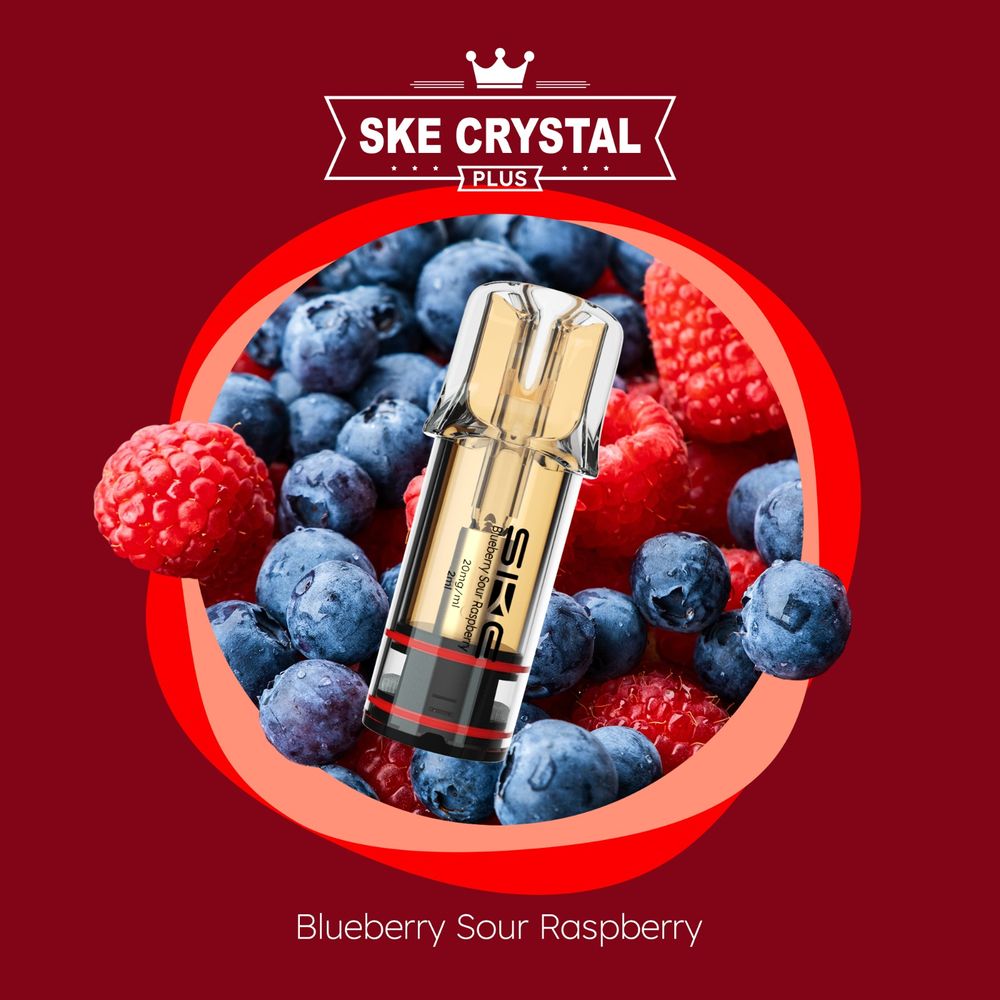 SKE Crystal PLUS - Blueberry Sour Raspberry SKE Crystal PLUS - Blueberry Sour Raspberry