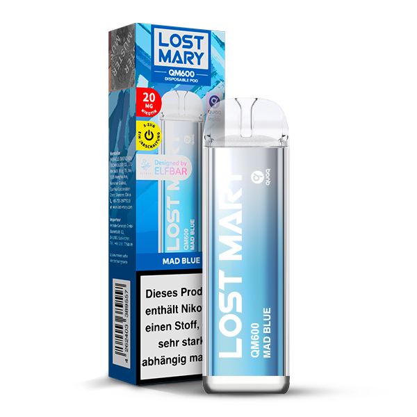 Elfbar Lost Mary QM600 - Mad Blue Elfbar Lost Mary QM600 - Mad Blue