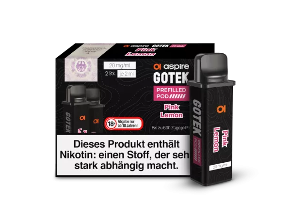 Aspire GoTek X POD (2stk) - Pink Lemon Aspire GoTek X POD (2stk) - Pink Lemon