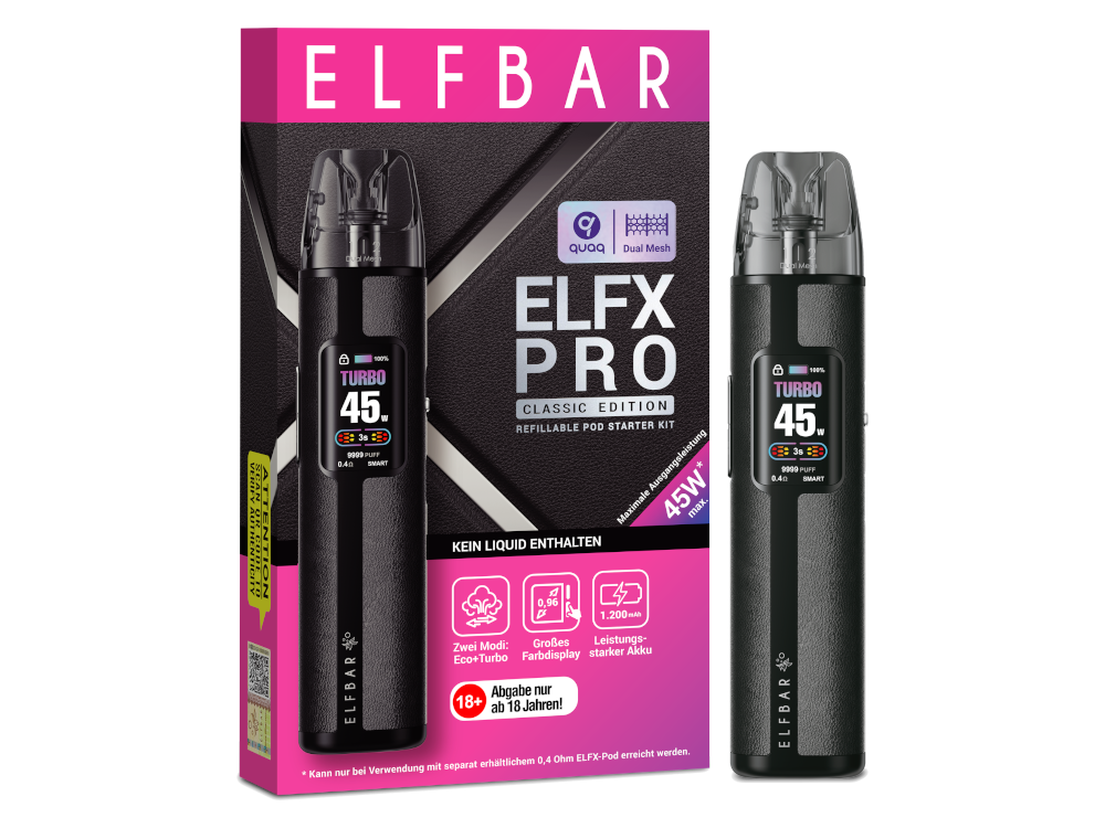 Elfbar Elfx Pro - Black Elfbar Elfx Pro - Black