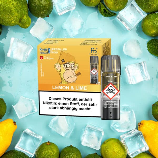 RandM Tornado Pods - Lemon Lime 2er Pack RandM Tornado Pods - Lemon Lime 2er Pack
