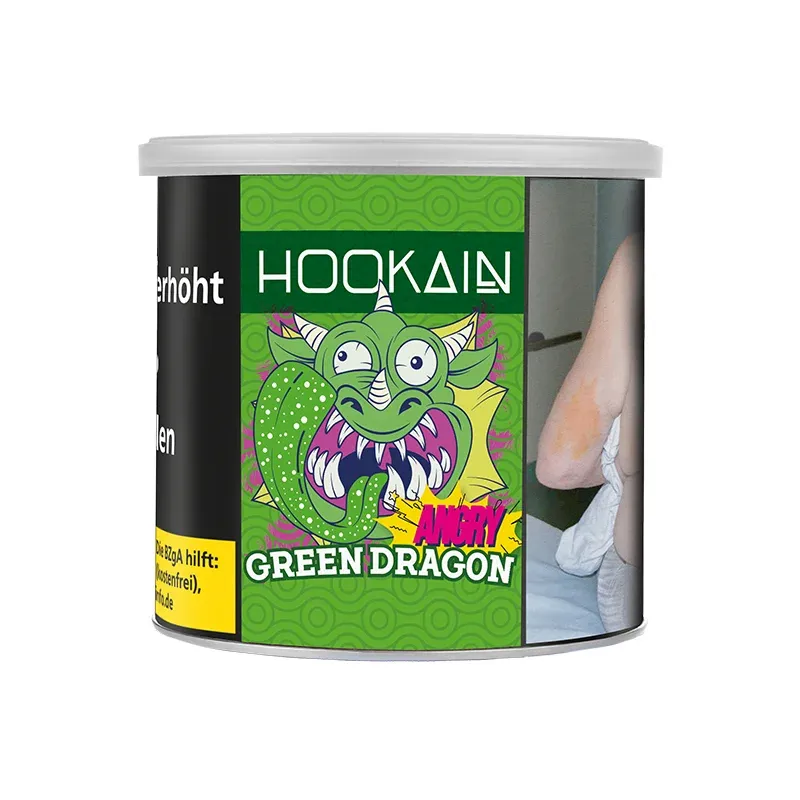 Hookain Shisha Tabak - Angry Green Dragon (200g) Hookain Shisha Tabak - Angry Green Dragon (200g)