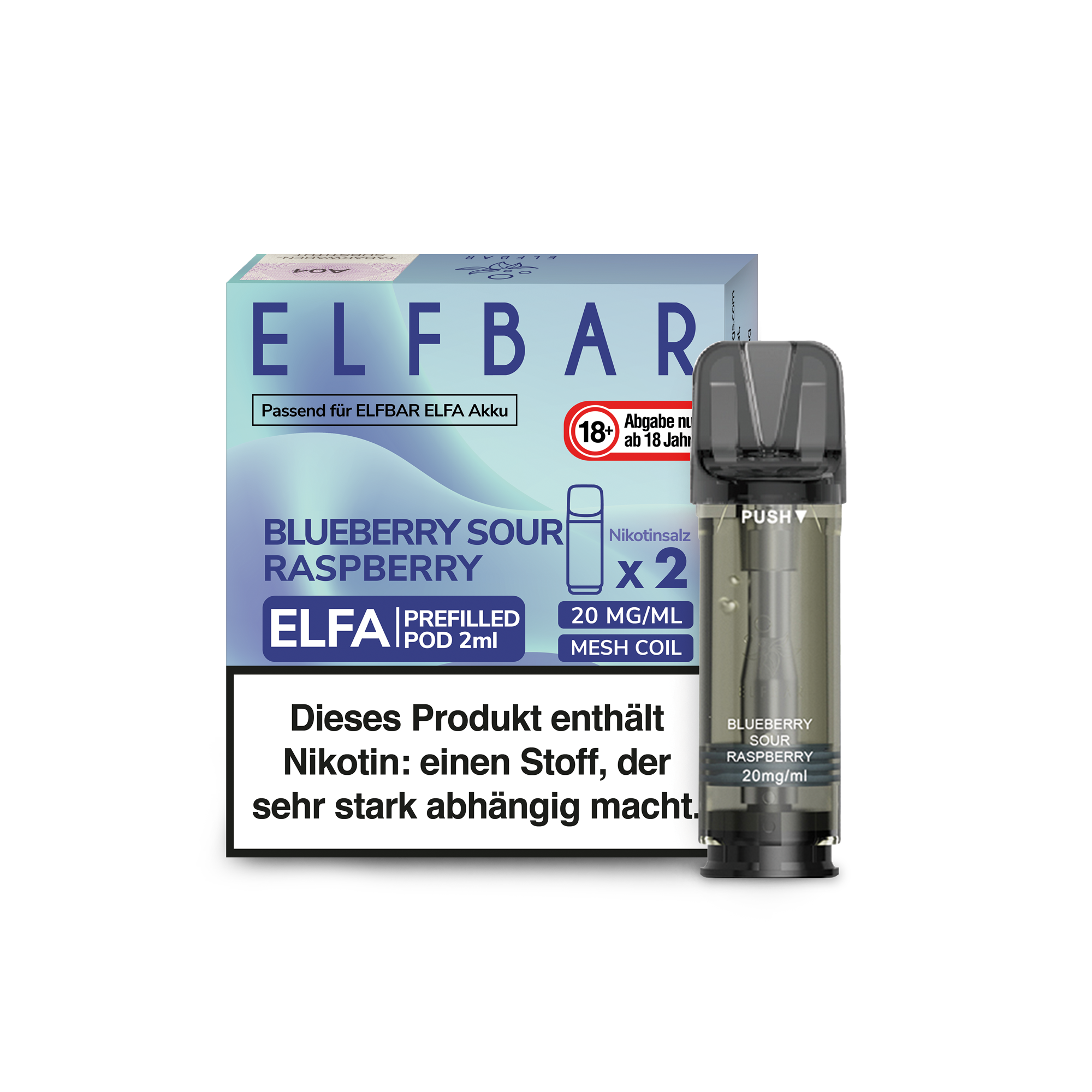 Elfa Pod - Blueberry Sour Raspberry Elfa Pod - Blueberry Sour Raspberry