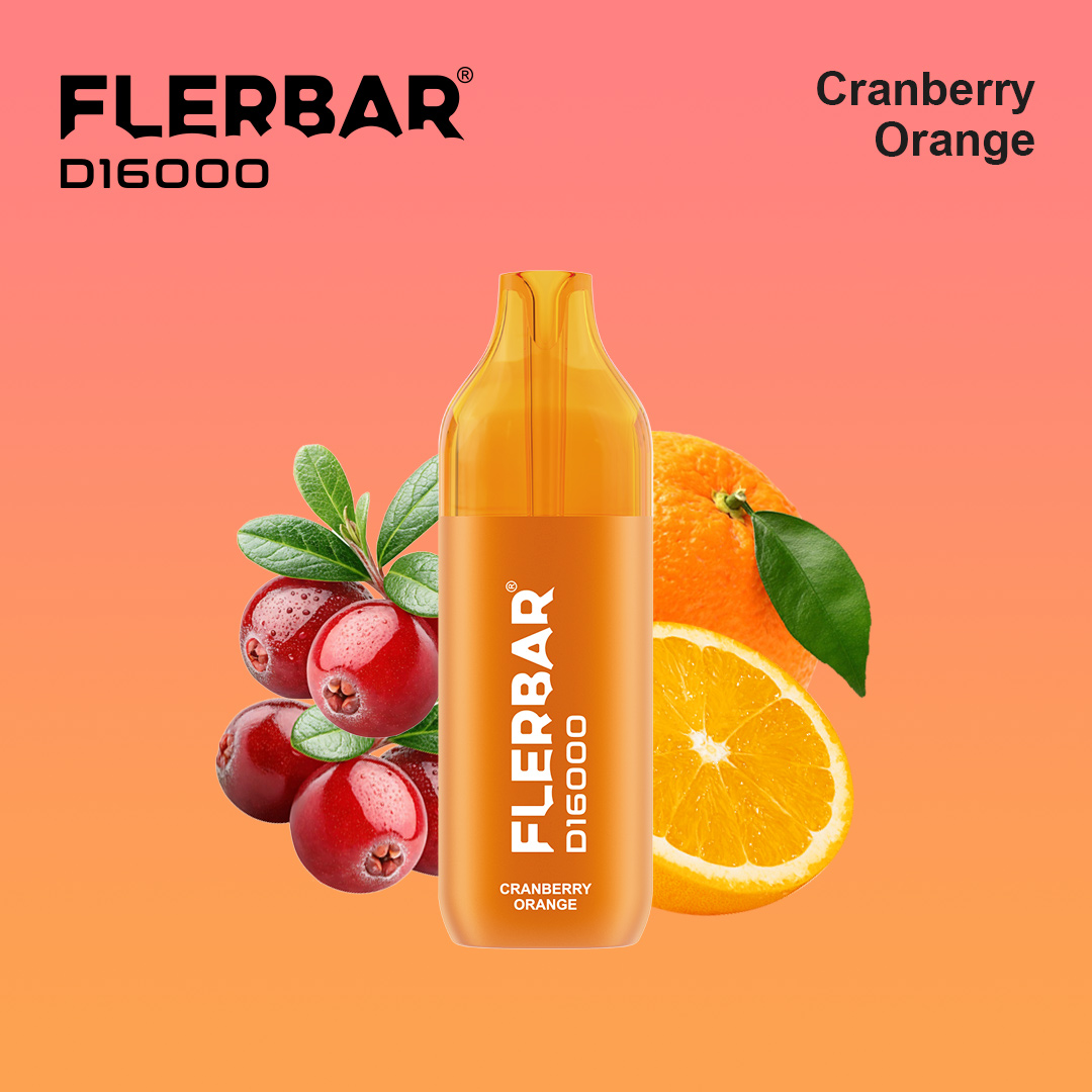 Flerbar D16000 - Cranberry Orange - 2ml + 10ml Flerbar D16000 - Cranberry Orange - 2ml + 10ml