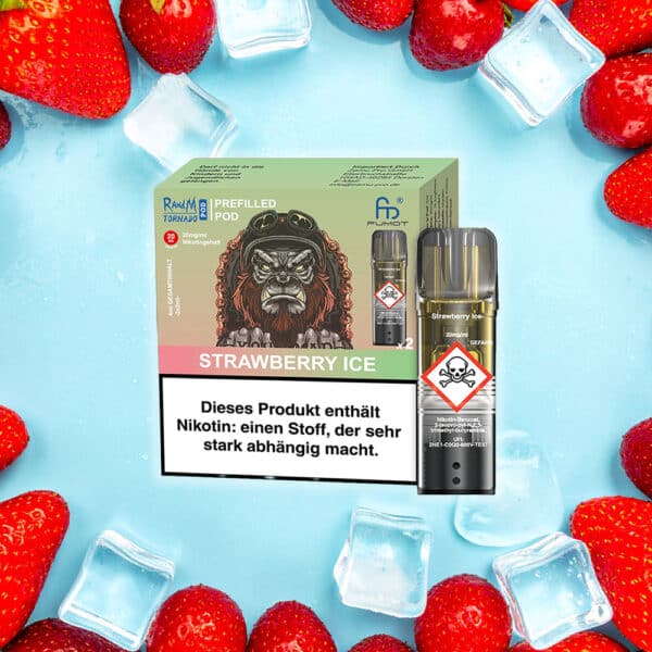 RandM Tornado Pods - Strawberry Ice 2er Pack RandM Tornado Pods - Strawberry Ice 2er Pack