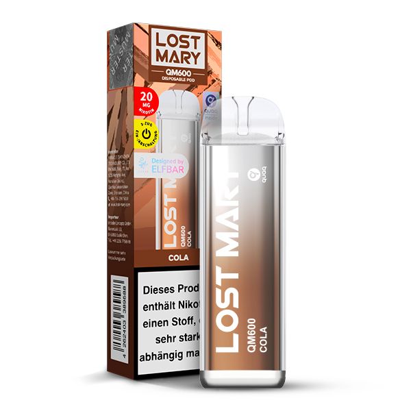 Elfbar Lost Mary QM600 - Cola Elfbar Lost Mary QM600 - Cola