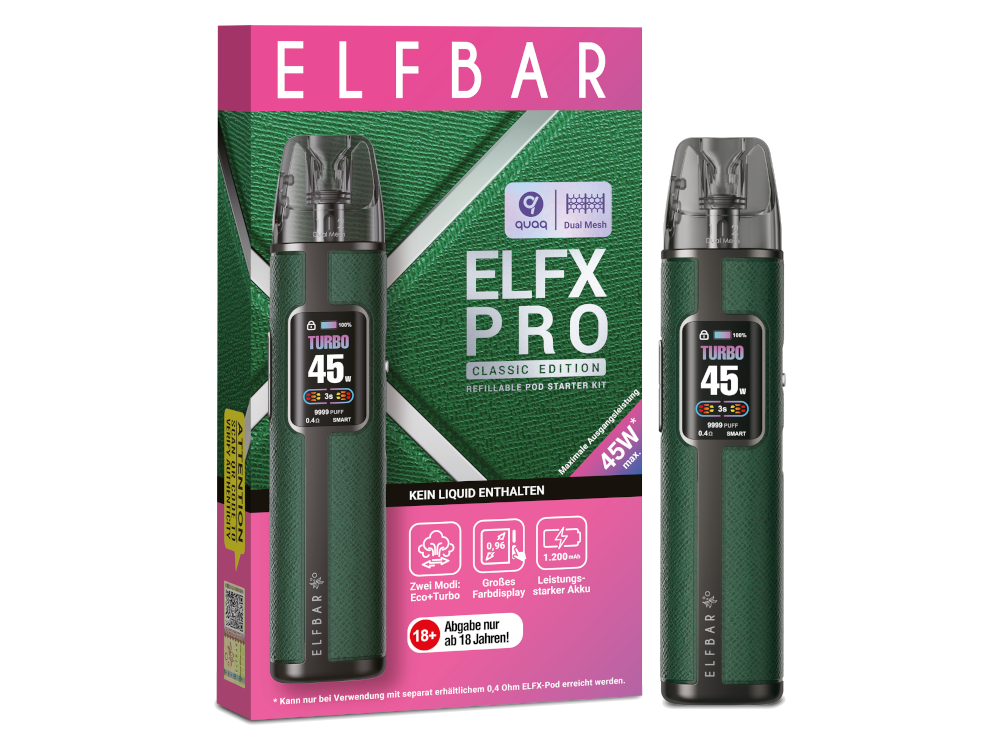 Elfbar Elfx Pro - Grün Elfbar Elfx Pro - Grün