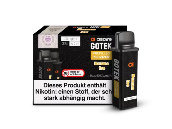 Aspire GoTek X POD (2stk) - Banana Ice Aspire GoTek X POD (2stk) - Banana Ice