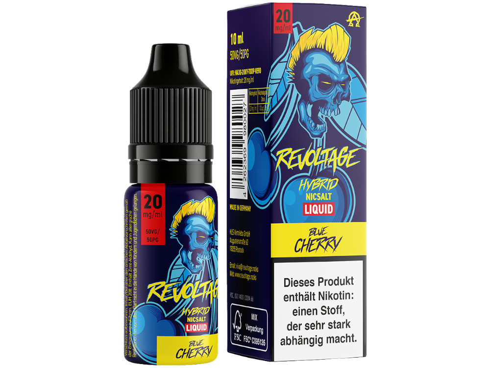 Revoltage Liquid - Blue Cherry Revoltage Liquid - Blue Cherry