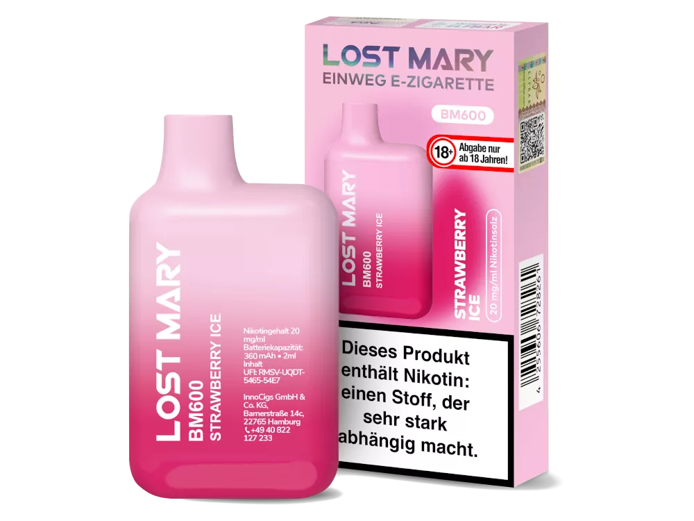 Elfbar Lost Mary - Strawberry Ice Elfbar Lost Mary - Strawberry Ice