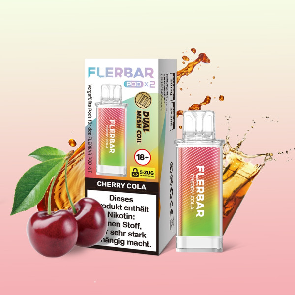 Flerbar POD (2stk) - Cherry Cola Flerbar POD (2stk) - Cherry Cola