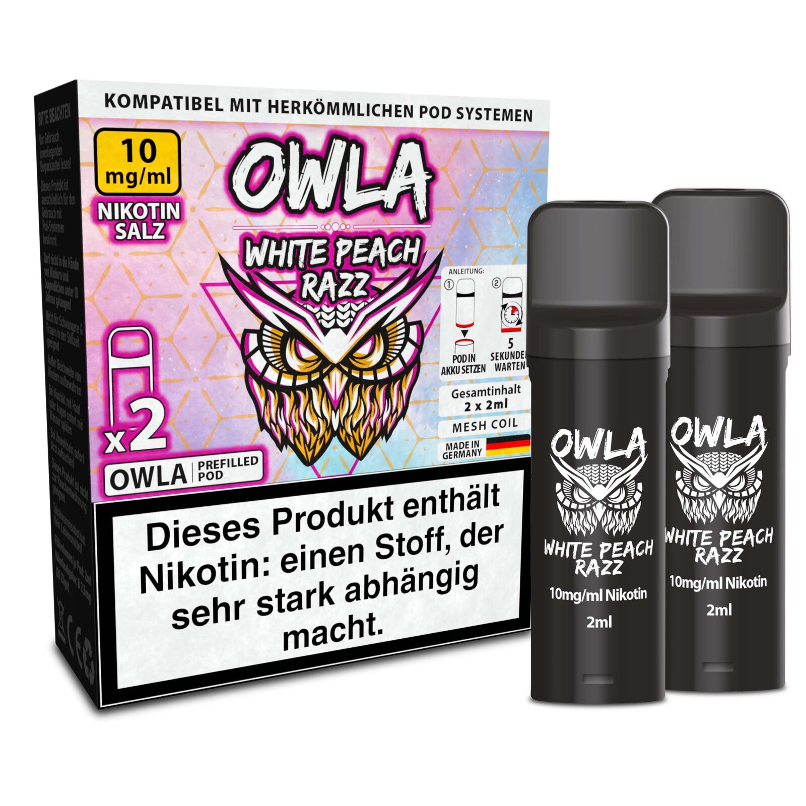 OWLA Pod - White Peach Razz (2er Pods)