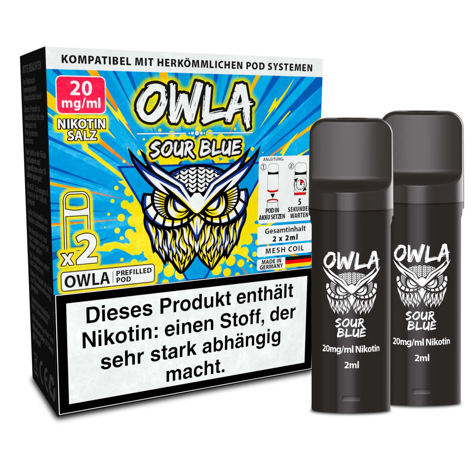OWLA Pod - Sour Blue (2er Pods)