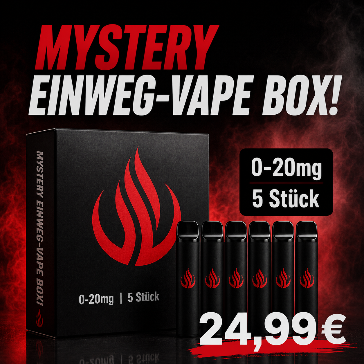 Mystery VAPE Box - 5 EINWEG VAPES