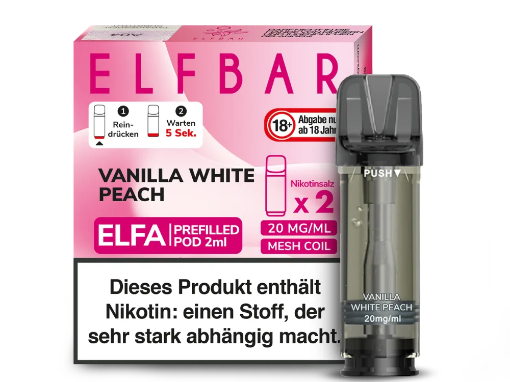 Elfa Pod - Vanilla White Peach