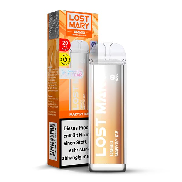 Elfbar Lost Mary QM600 - Marygy Ice Elfbar Lost Mary QM600 - Marygy Ice