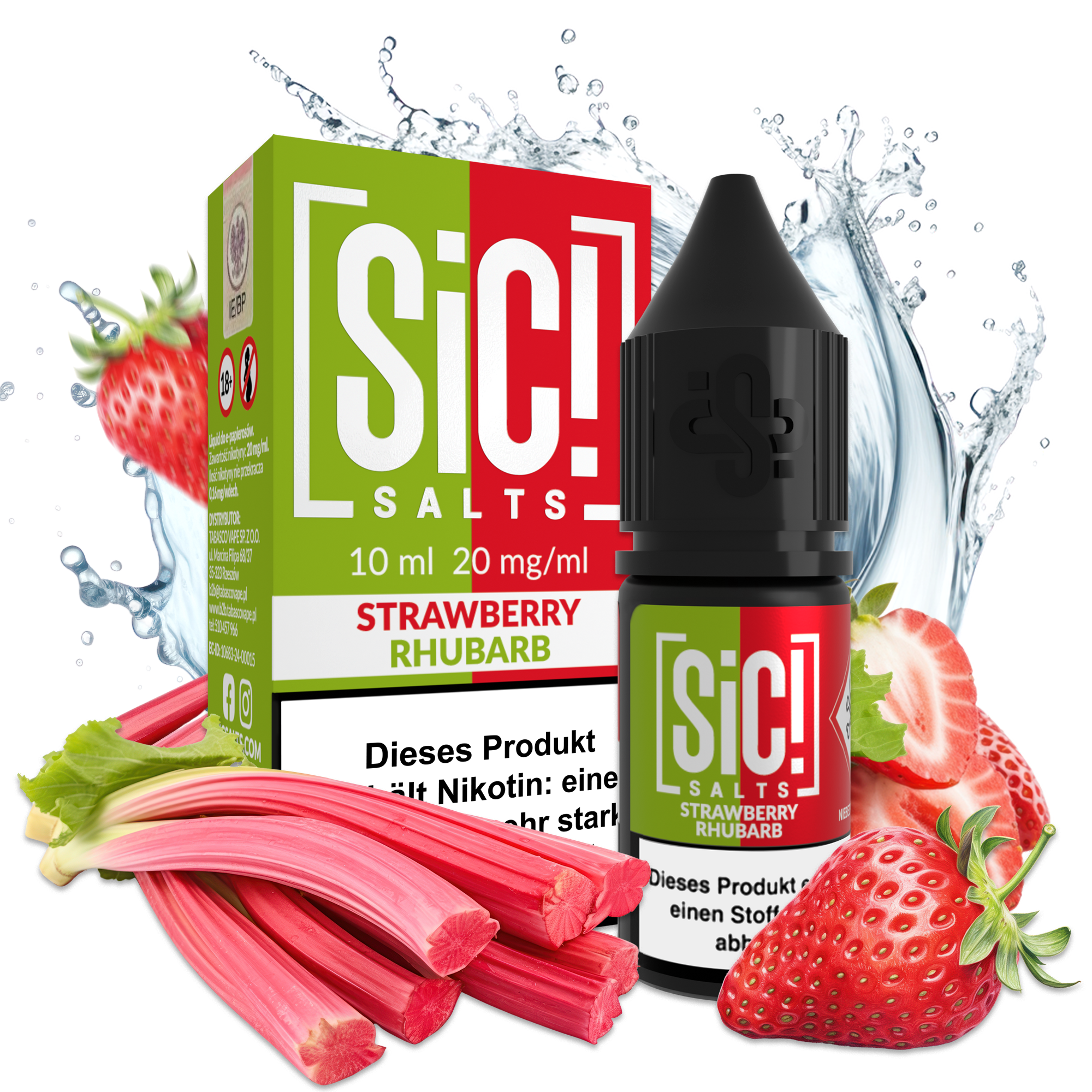 SIC! Salts Liquid - Strawberry Rhubarb