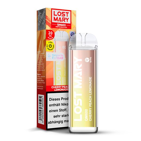 Elfbar Lost Mary QM600 - Cherry Peach Lemonade Elfbar Lost Mary QM600 - Cherry Peach Lemonade