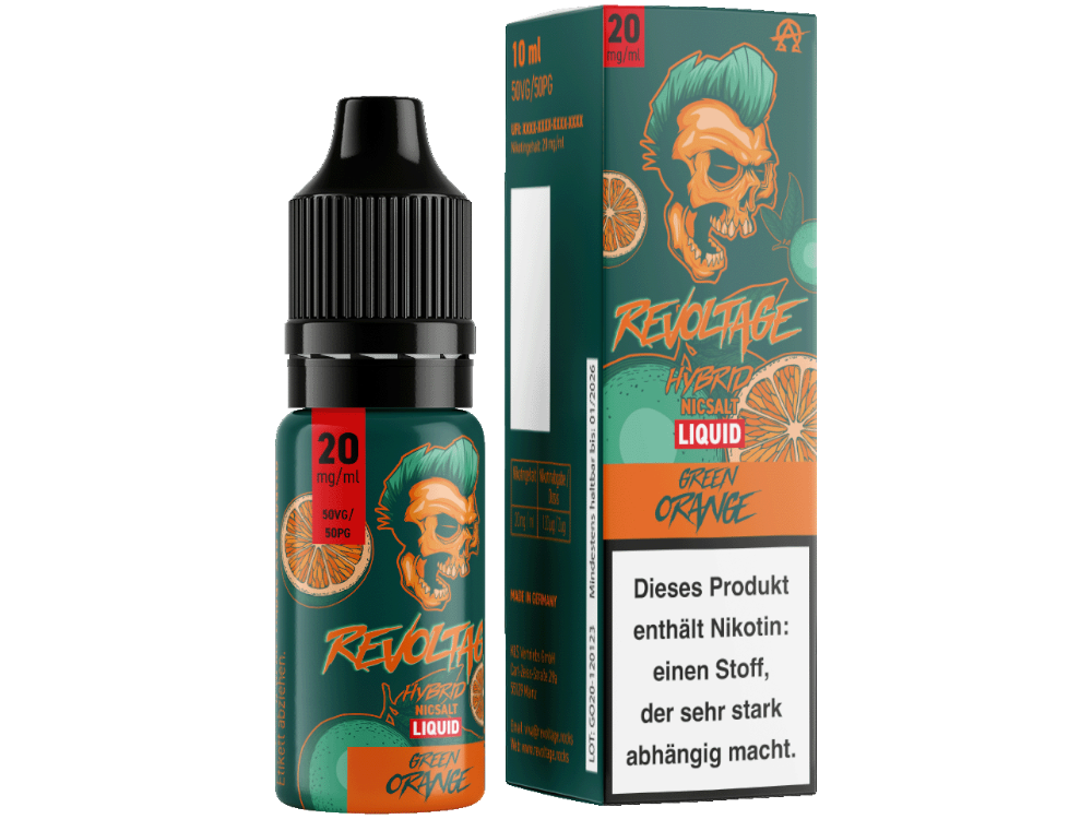 Revoltage Liquid - Green Orange Revoltage Liquid - Green Orange