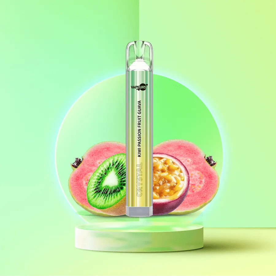 Vapeurs Crystal - Kiwi Passion Fruit Guava Vapeurs Crystal - Kiwi Passion Fruit Guava
