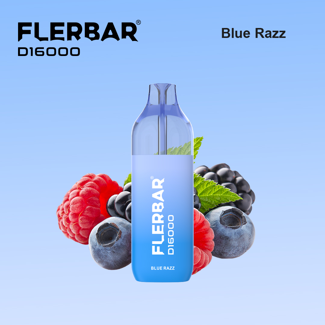 Flerbar D16000 - Blue Razz - 2ml + 10ml Flerbar D16000 - Blue Razz - 2ml + 10ml