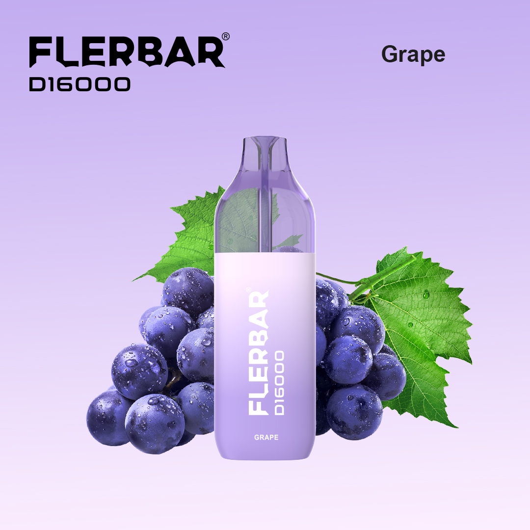 Flerbar D16000 - Grape - 2ml + 10m Flerbar D16000 - Grape - 2ml + 10m
