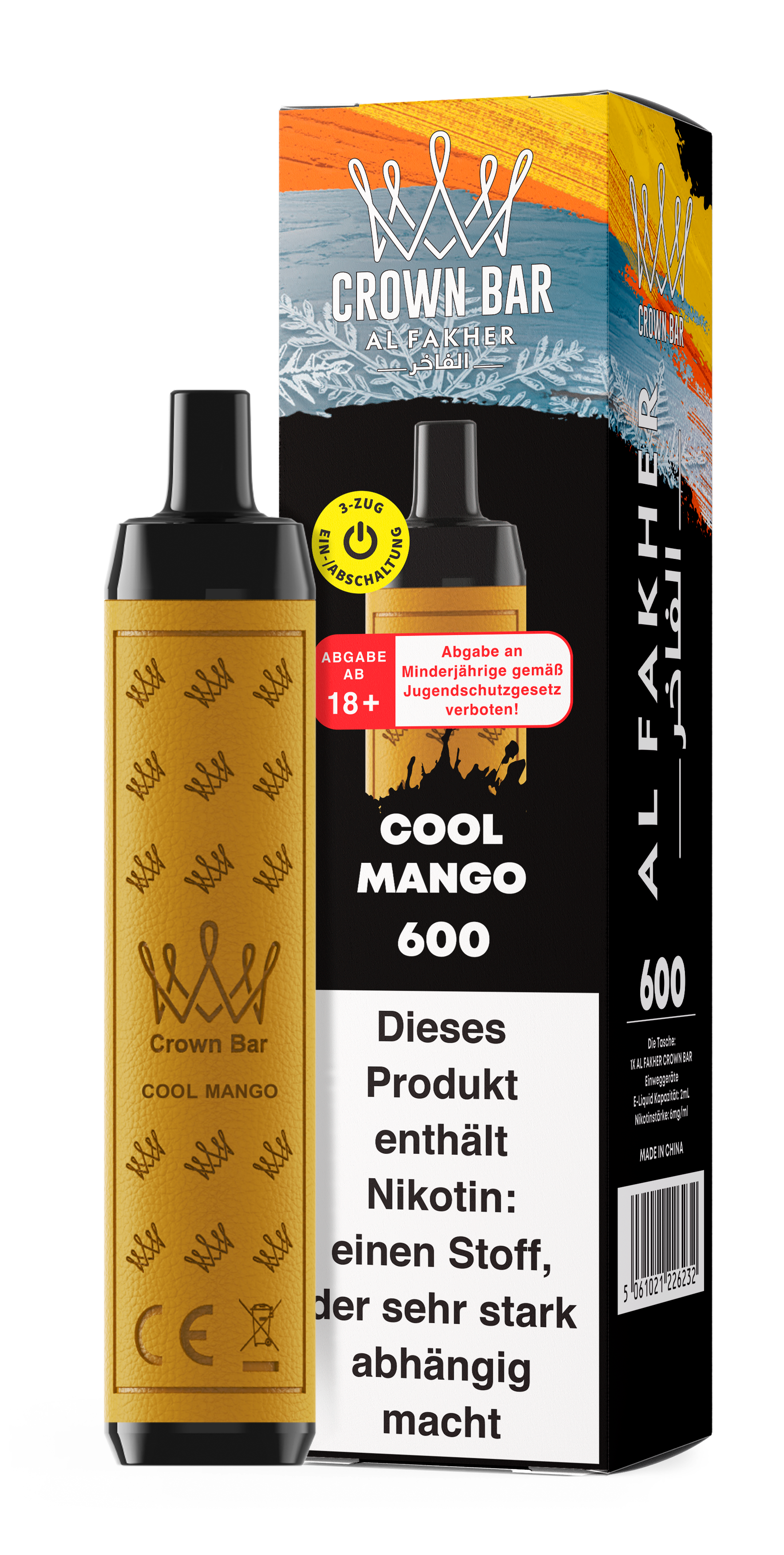 Al Fakher 600 - Cool Mango Al Fakher 600 - Cool Mango