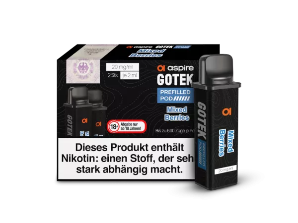 Aspire GoTek X POD (2stk) - Mixed Berries Aspire GoTek X POD (2stk) - Mixed Berries