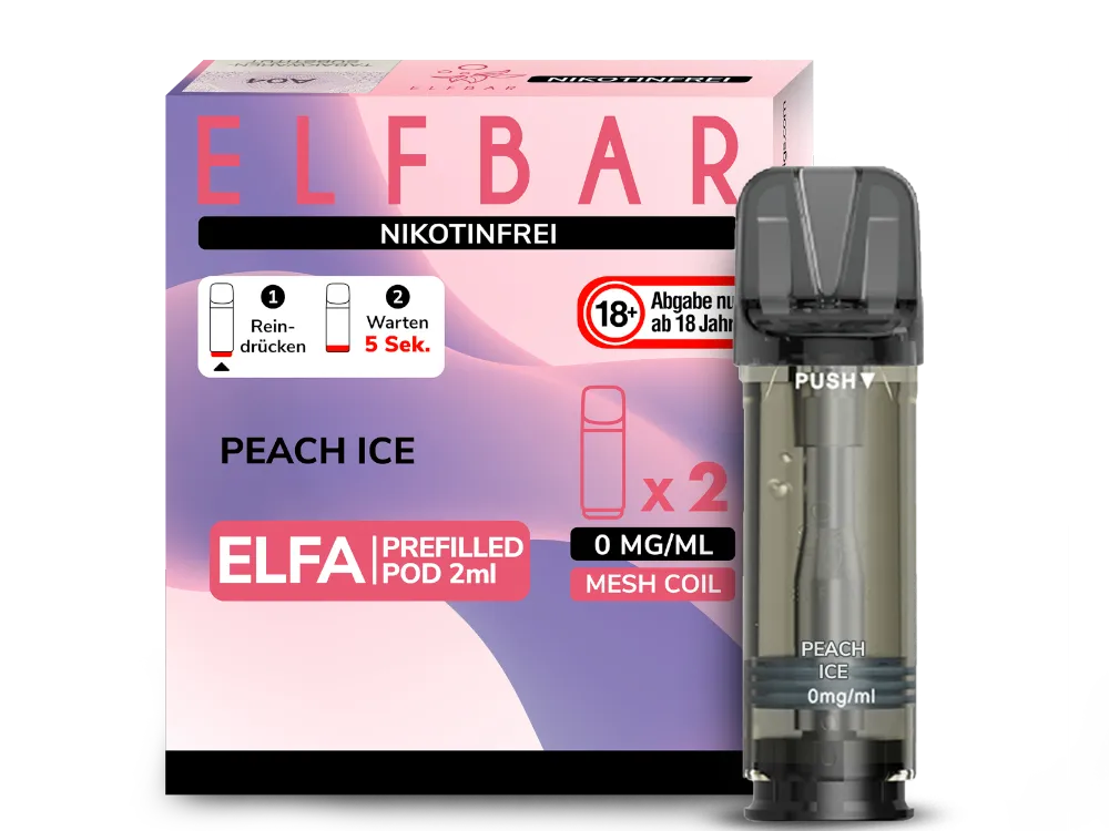 Elfa Pod - Peach Ice (NIKOTINFREI) Elfa Pod - Peach Ice (NIKOTINFREI)