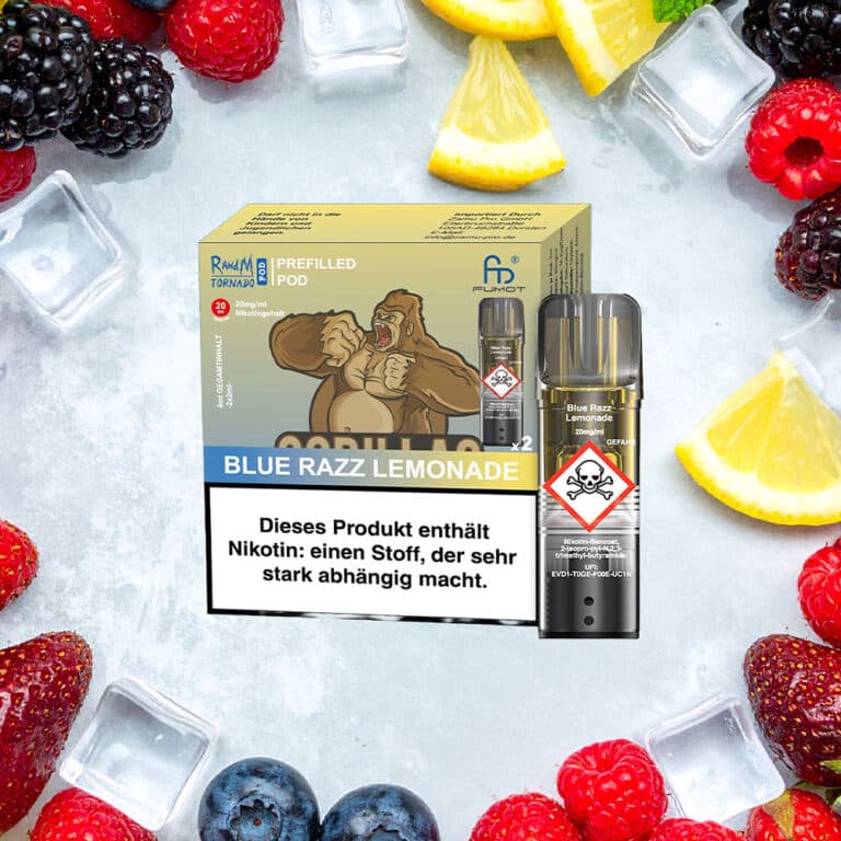 RandM Tornado Pods - Blue Razz Lemonade 2er Pack RandM Tornado Pods - Blue Razz Lemonade 2er Pack