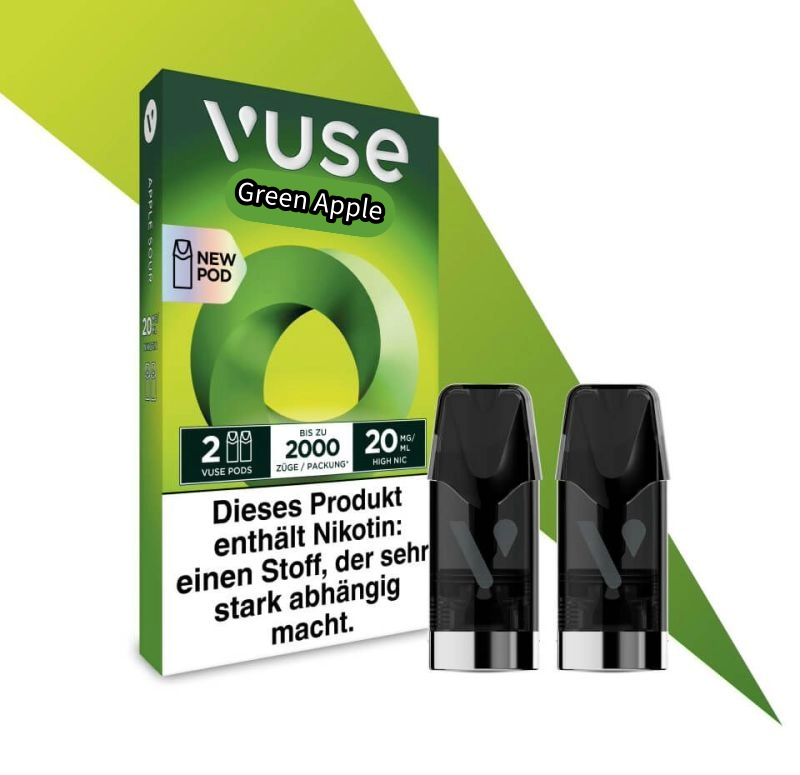 vuse green apple pods Green Apple | Extra Intense Flavour Pods main image 1
