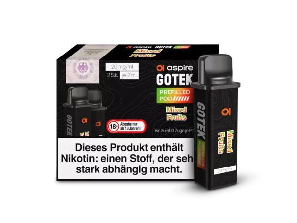 Aspire GoTek X POD (2stk) - Mixed Fruits Aspire GoTek X POD (2stk) - Mixed Fruits