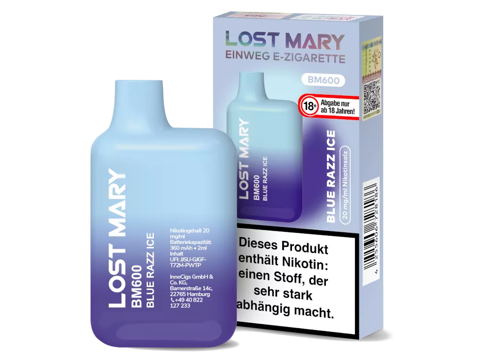 Elfbar Lost Mary - Blue Razz Ice Elfbar Lost Mary - Blue Razz Ice