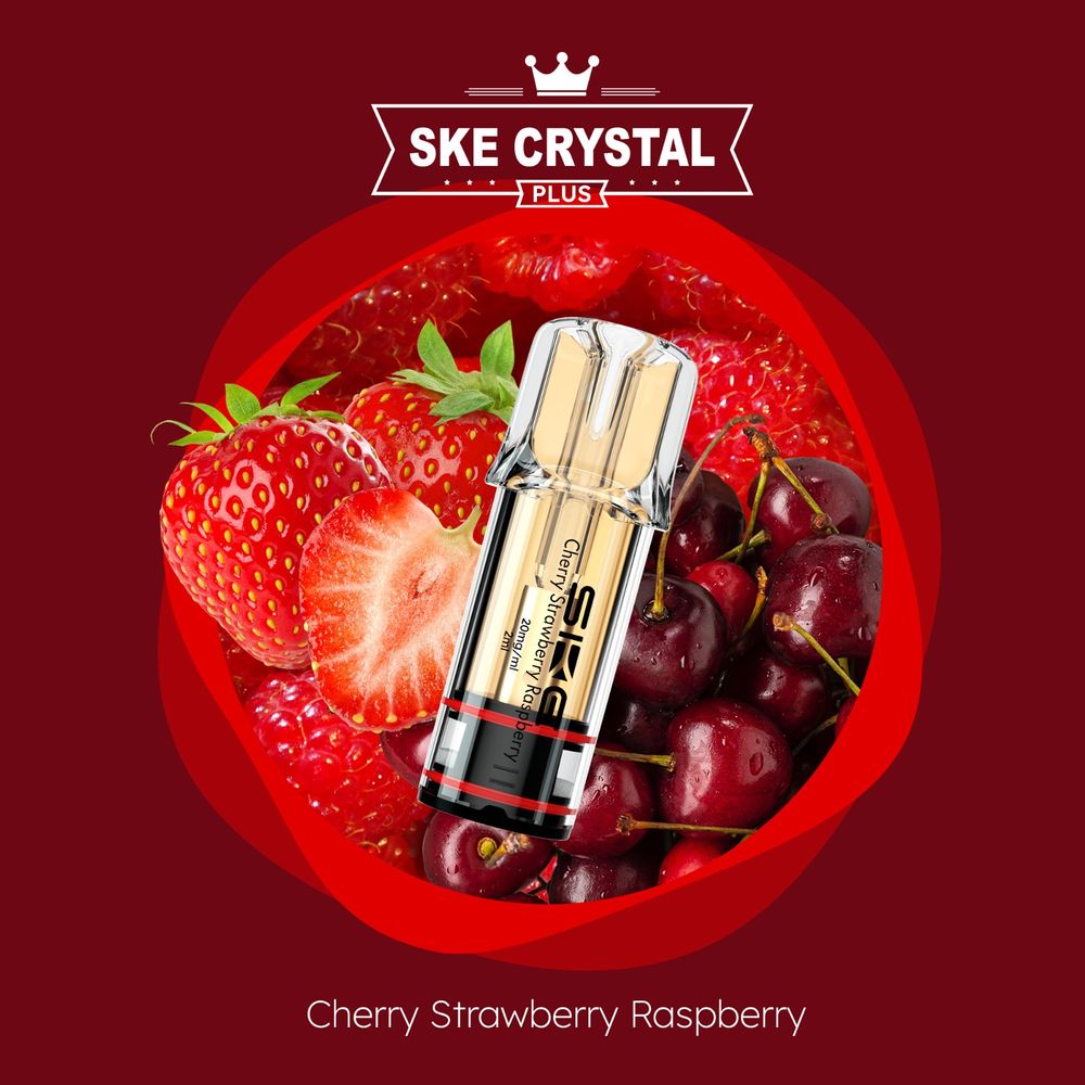 SKE Crystal PLUS - Cherry Strawberry Raspberry SKE Crystal PLUS - Cherry Strawberry Raspberry
