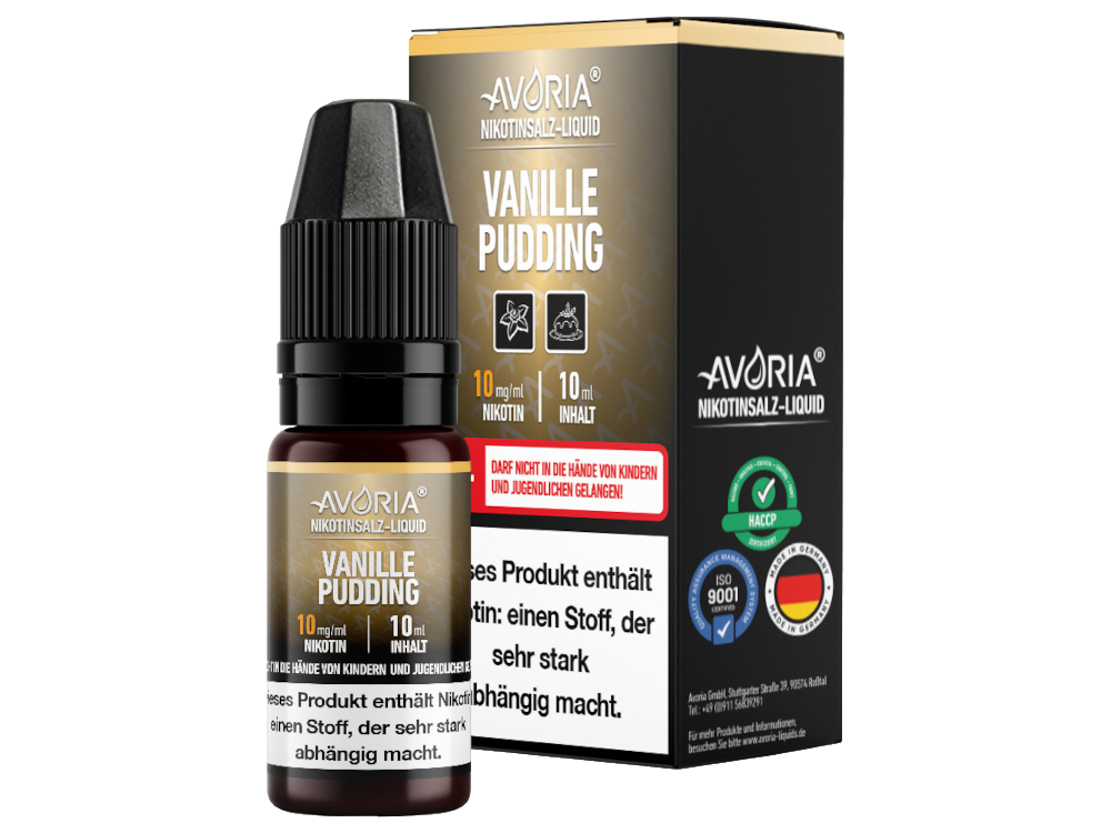 Avoria - Vanille Karamell Tabak Nikotingehalt: 10/mg Avoria - Vanille Karamell Tabak Nikotingehalt: 10/mg