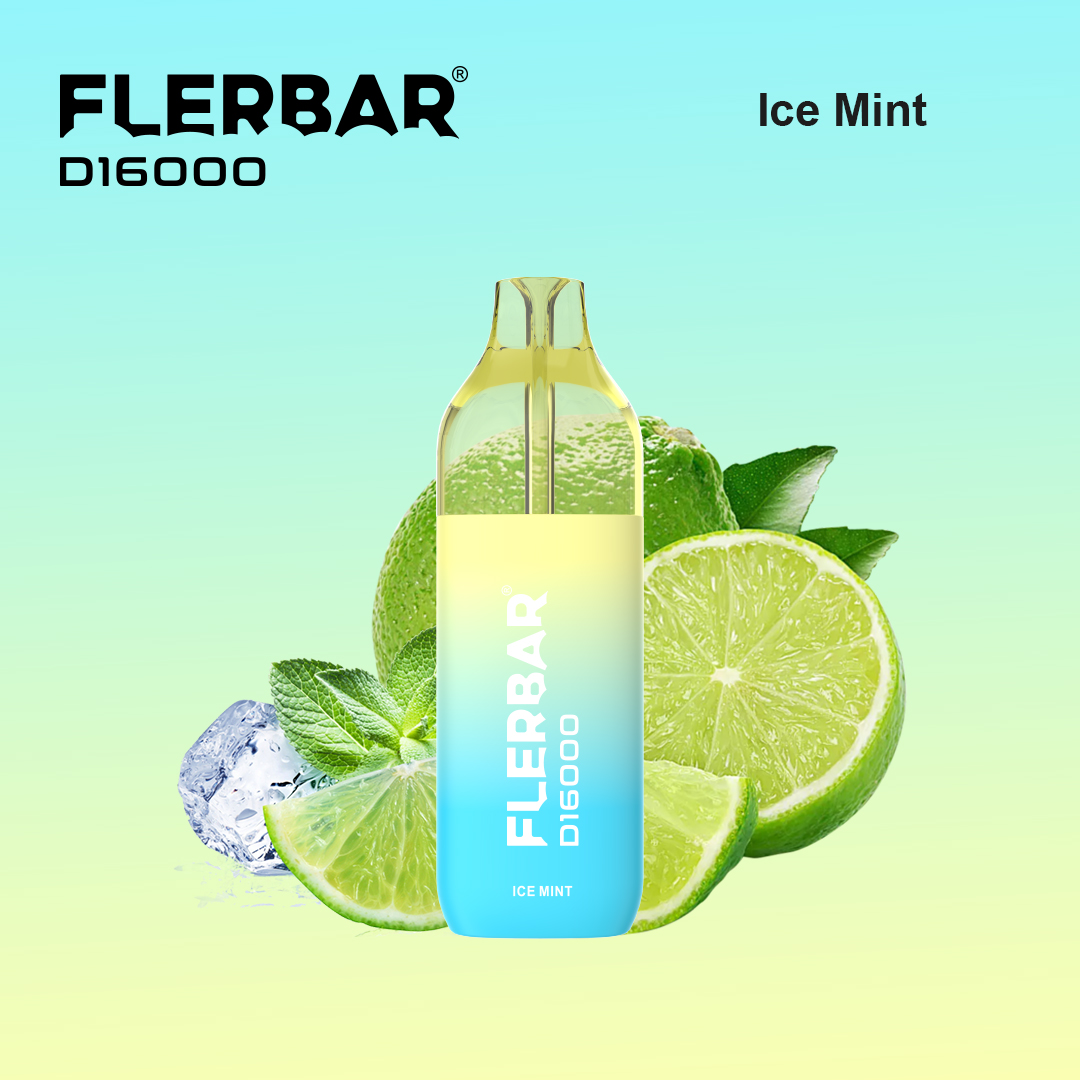Flerbar D16000 - Ice Mint - 2ml + 10ml Flerbar D16000 - Ice Mint - 2ml + 10ml