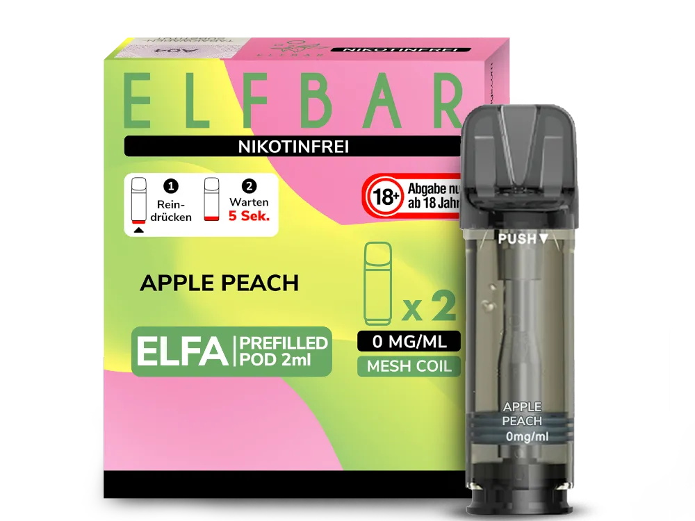 Elfa Pod - Apple Peach (NIKOTINFREI) Elfa Pod - Apple Peach (NIKOTINFREI)