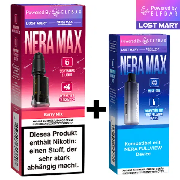 Lost Mary NERA 15K - 10ml Pod + Refill Package - Berry Mix